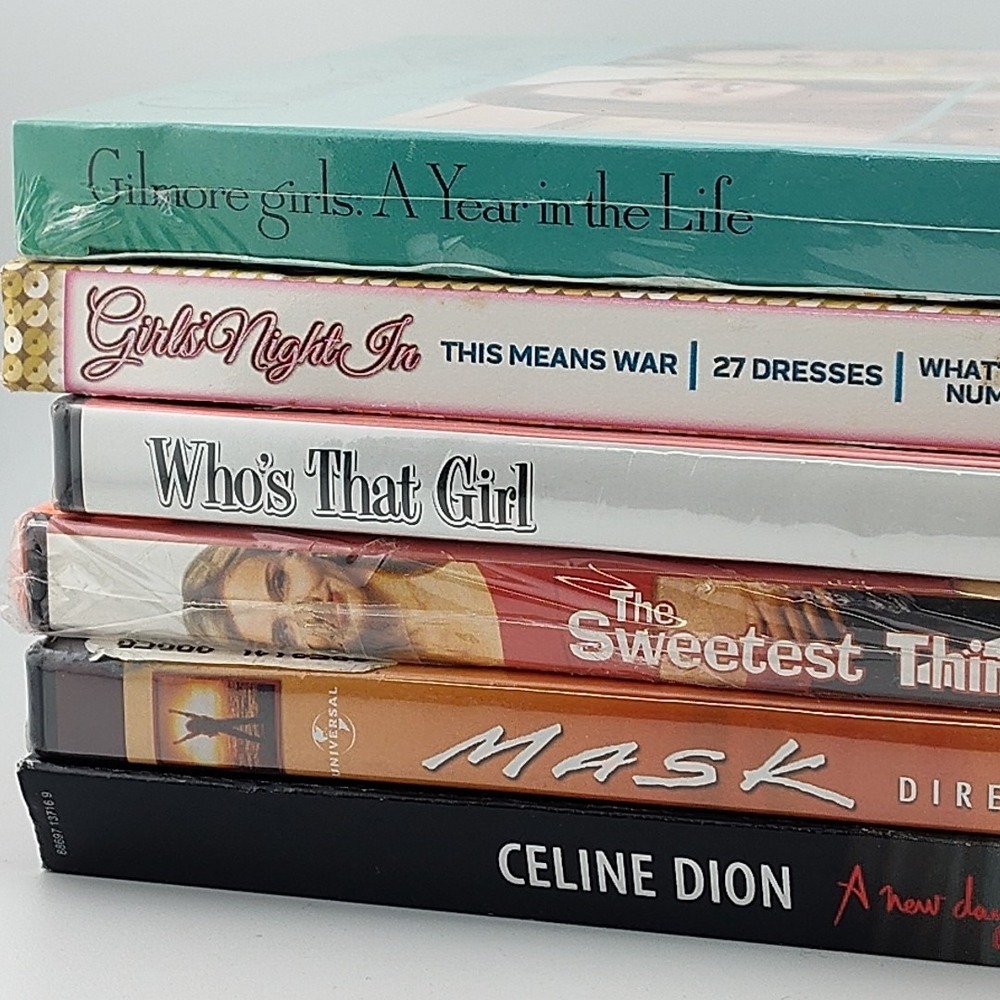 Dvd lot of 6 some new Gilmore Girls Night In Mask Celine Dion Sweetest Thing